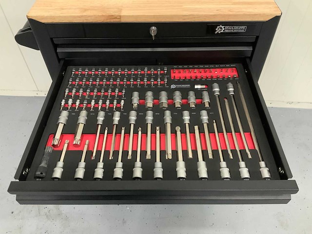 Sg tools - sg 15 pro - gereedschapswagen 7 laden 255 pcs gereedschap - afbeelding 10 van  14