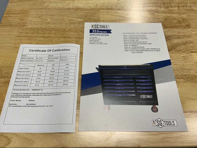 Sg tools - xxxl - gereedschapswagen gevuld - afbeelding 14 van  21