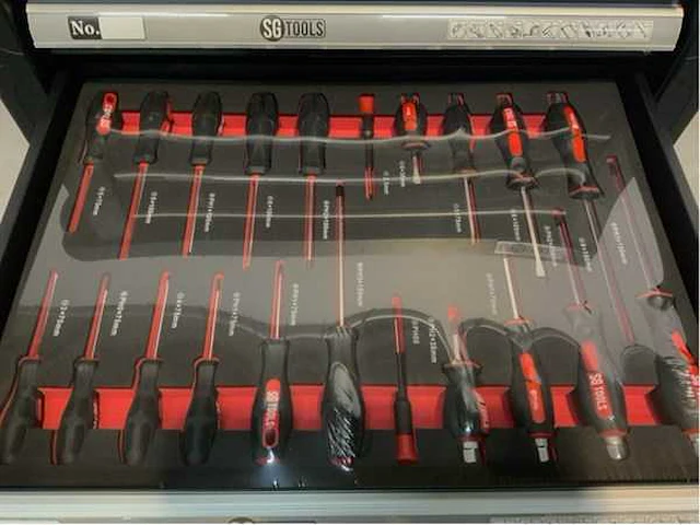Sg tools 257 stuks gereedschapswagen - afbeelding 8 van  14