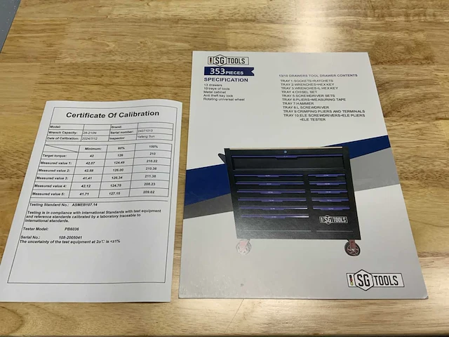 Sg tools xxxl - gereedschapswagen 12 laden, 353 pcs - afbeelding 14 van  21