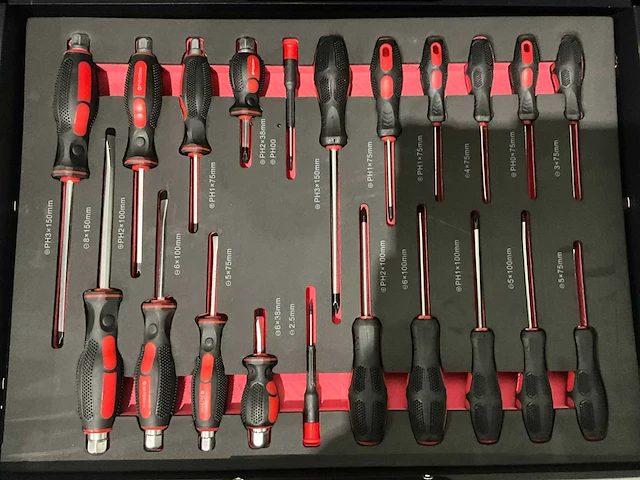 Sg werkzeuge - blackline - 2025 - 266 stuks - gereedschapswagen - afbeelding 4 van  23