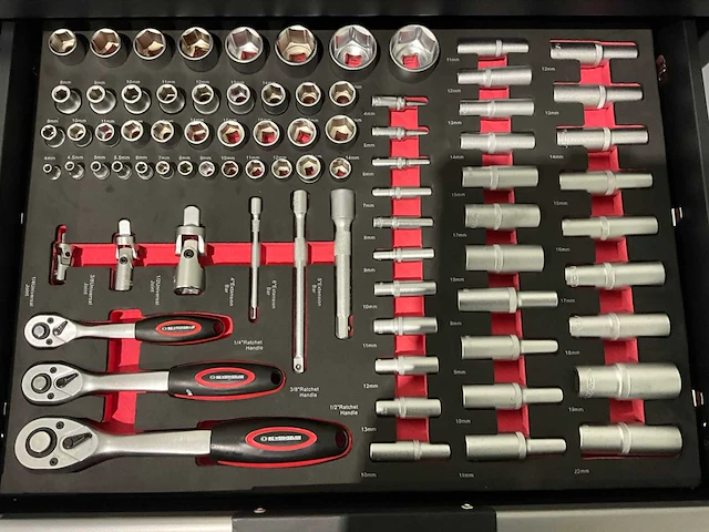 Sg werkzeuge - blackline - 2025 - 266 stuks - gereedschapswagen - afbeelding 20 van  23