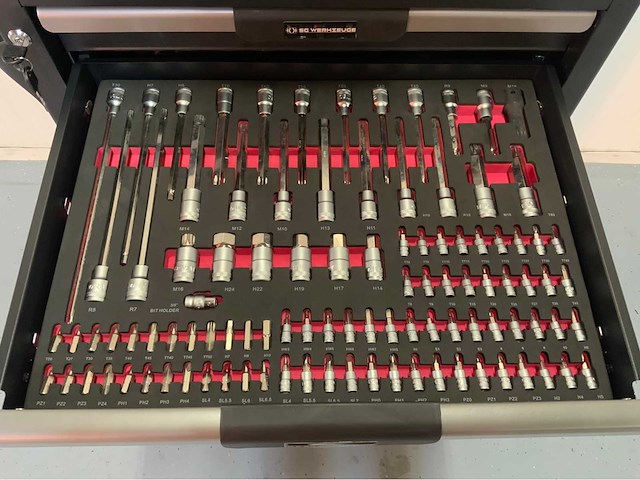 Sg werkzeuge - gereedschapswagen 7 laden 266 pcs gereedschap - afbeelding 6 van  16