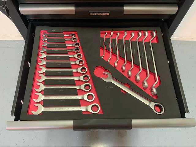 Sg werkzeuge - gereedschapswagen 7 laden 266 pcs - afbeelding 14 van  16