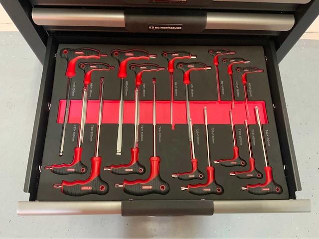 Sg werkzeuge - gereedschapswagen 7 laden 266 pcs - afbeelding 16 van  16