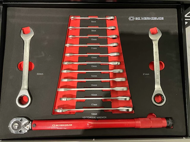 Sg werkzeuge - sg10-25l - 2025 - 258 stuks - gereedschapswagen - afbeelding 2 van  23