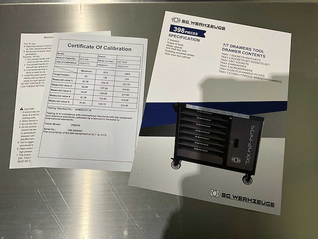 Sg werzeuge - 2025 - gereedschapswagen - afbeelding 13 van  23