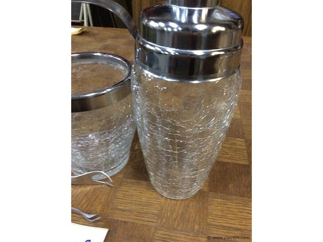 Shaker + ijsemmer met tang - afbeelding 2 van  2