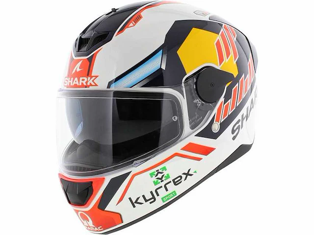 Shark d-skwal 2 replica jorge martin white blue red wbr m motorhelm - afbeelding 1 van  2