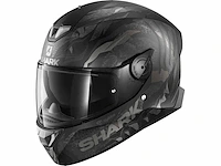 Shark skwal 2 iker lecuona mat black anthracite silver kas xs motorhelm - afbeelding 1 van  2