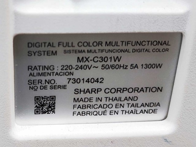 Sharp - mx-c301w - printer - afbeelding 5 van  7