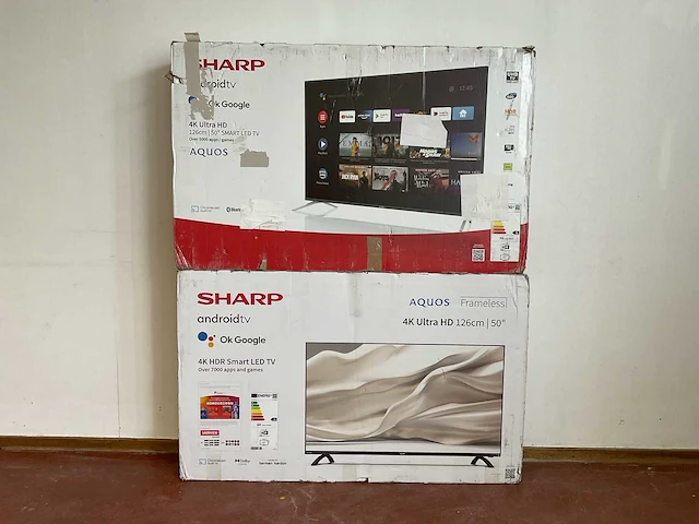 Sharp 50 inch televisie (2x) - afbeelding 1 van  13