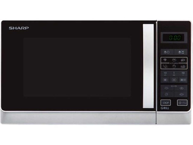 Sharp r642inw - solo magnetron - grill - zilver - afbeelding 1 van  1