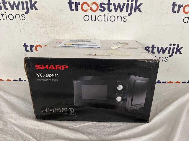 Sharp yc-ms01e-b solo magnetron - 800 watt - 20 liter - zwart - afbeelding 2 van  2