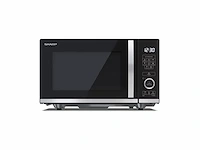 Sharp yc-qs204ae-b magnetron met platte technologie (zonder draaiplateau), 800 w, 20 l, 10 standen, eco-ontdooifunctie, zwart - afbeelding 1 van  4