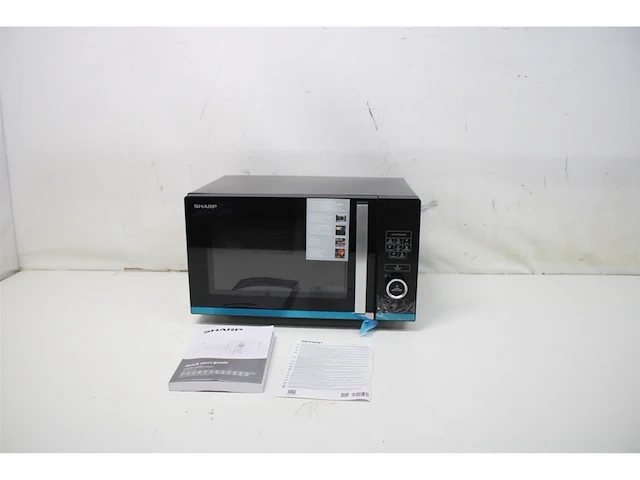 Sharp yc-qs204ae-b magnetron met platte technologie (zonder draaiplateau), 800 w, 20 l, 10 standen, eco-ontdooifunctie, zwart - afbeelding 3 van  4