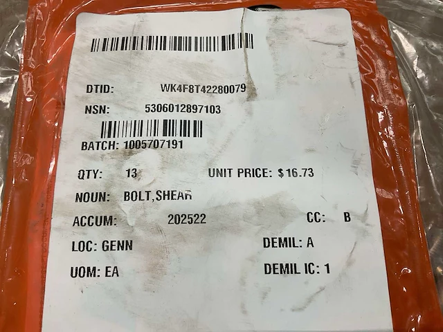 Shear bolt (13x) - afbeelding 4 van  4