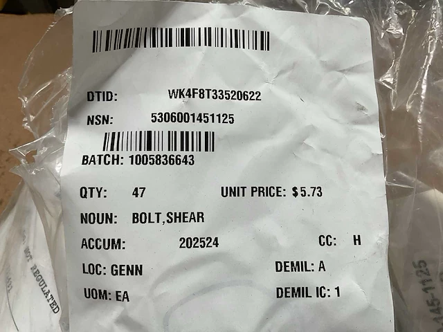 Shear bolt (47x) - afbeelding 5 van  5