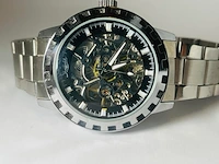 Sheffield automatisch herenhorloge - skeleton watch - afbeelding 2 van  7