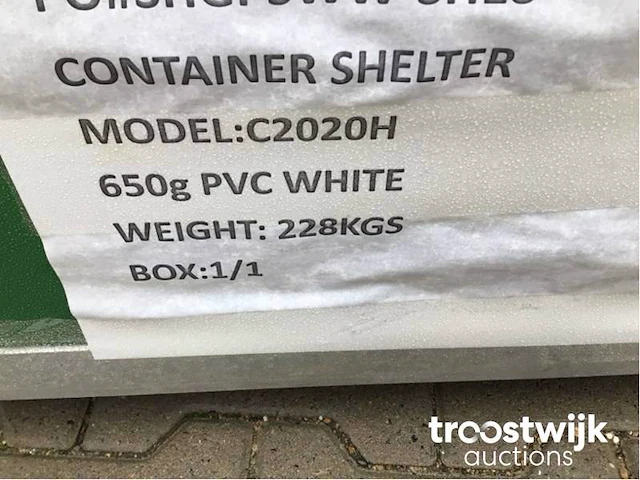 Shelter overkapping / tent tussen 2 containers - afbeelding 12 van  18