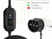Shentec ev oplaadkabel (5m) voor elektrisch voertuig - afbeelding 2 van  4