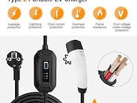 Shentec ev oplaadkabel (5m) voor elektrisch voertuig - afbeelding 4 van  4