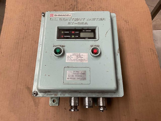 Shimadzu et-35a oil content meter - afbeelding 2 van  5