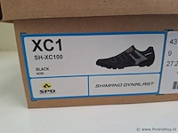 Shimano mtb fietsschoenen model xc1 sh-xc100 | kleur zwart | maat 43 - afbeelding 6 van  7