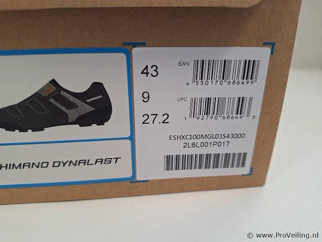 Shimano mtb fietsschoenen model xc1 sh-xc100 | kleur zwart | maat 43 - afbeelding 7 van  7