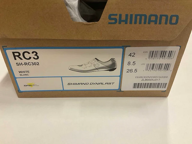 Shimano rc3 wielrenschoenen maat 42 white - afbeelding 4 van  4
