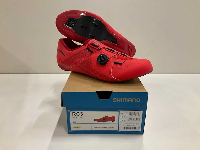 Shimano rc3 wielrenschoenen maat 45 red - afbeelding 1 van  3