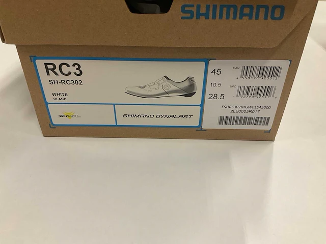 Shimano rc3 wielrenschoenen maat 45 white - afbeelding 4 van  4