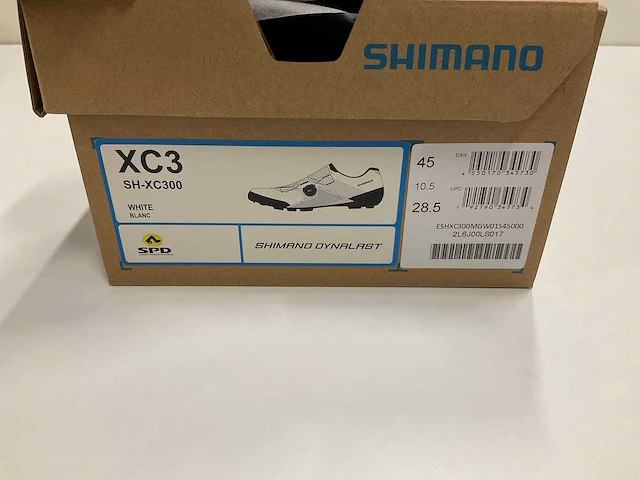 Shimano xc3 wielrenschoenen maat 45 white - afbeelding 4 van  4