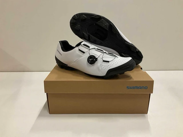 Shimano xc3 wielrenschoenen maat 47 white - afbeelding 1 van  4