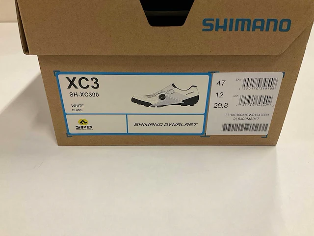Shimano xc3 wielrenschoenen maat 47 white - afbeelding 4 van  4