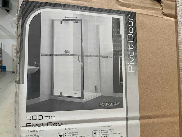 Shine pivot door 900 mm douchedeur - afbeelding 5 van  5