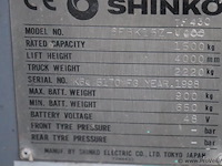 Shinko elektrische vorkheftruck model 6fb15z-v - afbeelding 26 van  26