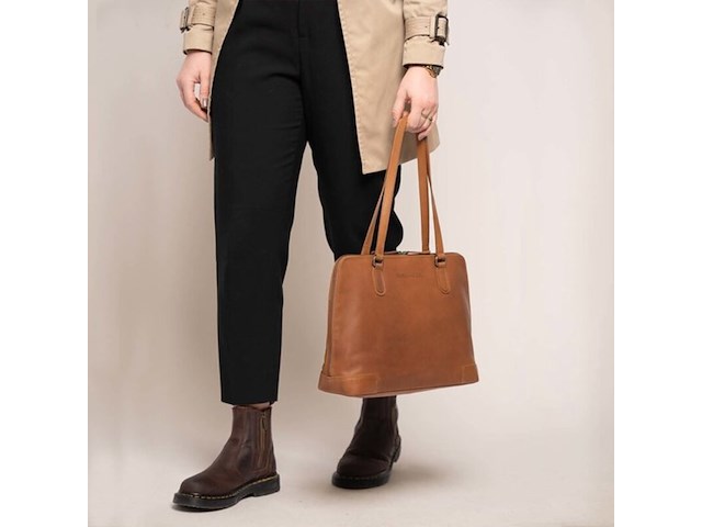 Shopper chesterfield, flint, cognac - afbeelding 4 van  5