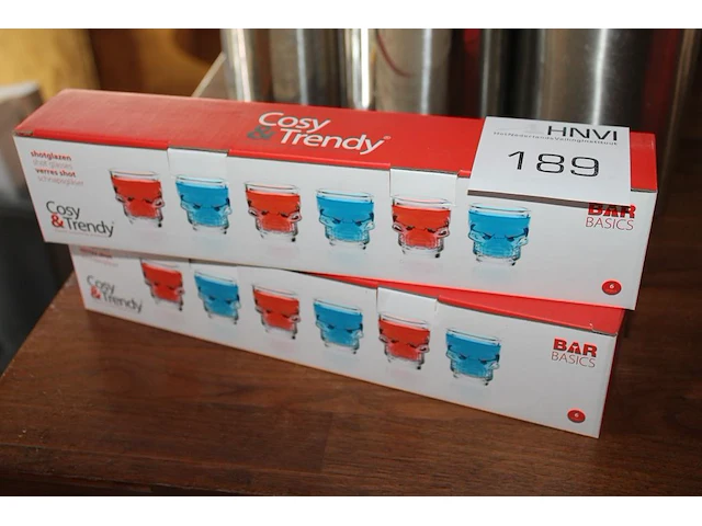 Shotglaasjes cosi & trendy. 2 sets van 6 glazen. - afbeelding 1 van  2