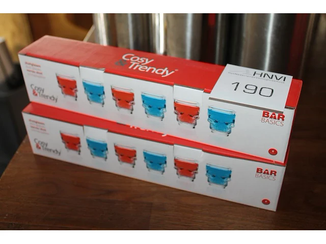 Shotglaasjes cosi & trendy. 2 sets van 6 glazen. - afbeelding 1 van  2