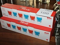 Shotglaasjes cosi & trendy. 3 sets van 6 glazen. - afbeelding 1 van  2