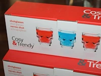 Shotglaasjes cosi & trendy. 3 sets van 6 glazen. - afbeelding 2 van  2