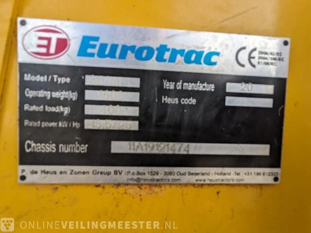 Shovel eurotrac, 810 /w11, bouwjaar 2020 - afbeelding 6 van  39