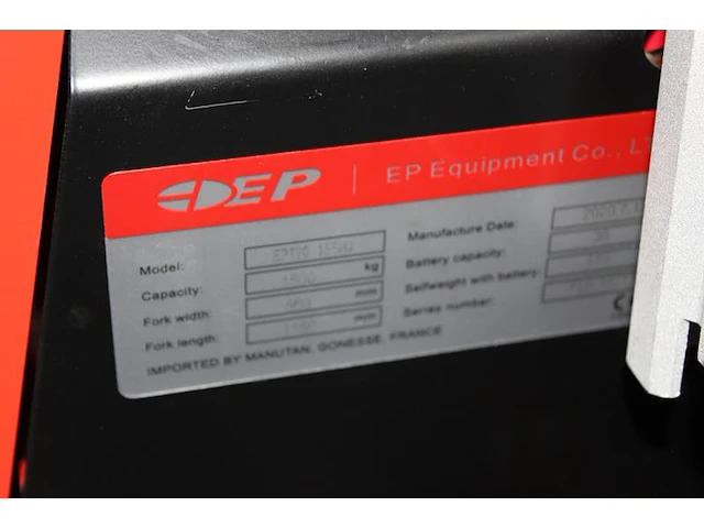 Showroom model elektrische palletwagen ep equipment type ept 20. bouwjaar 2020. - afbeelding 3 van  3