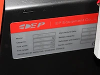 Showroom model elektrische palletwagen ep equipment type ept 20. bouwjaar 2020. - afbeelding 3 van  3