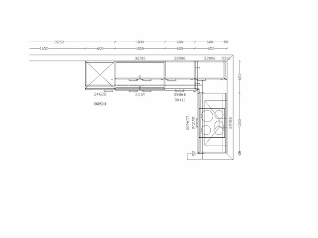 Showroom nobilia laser decor zwart beton hoek keuken - afbeelding 9 van  20