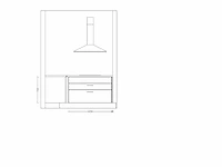 Showroom nobilia laser decor zwart beton hoek keuken - afbeelding 11 van  20