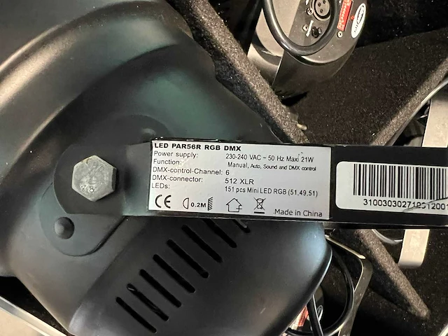 Showtec - led par56r - led-par (4x) - afbeelding 4 van  4