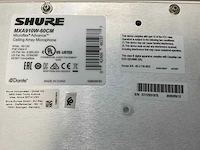 Shure (mxa910q-60cm), microflex advance ceiling array microphone (2x) - afbeelding 2 van  11
