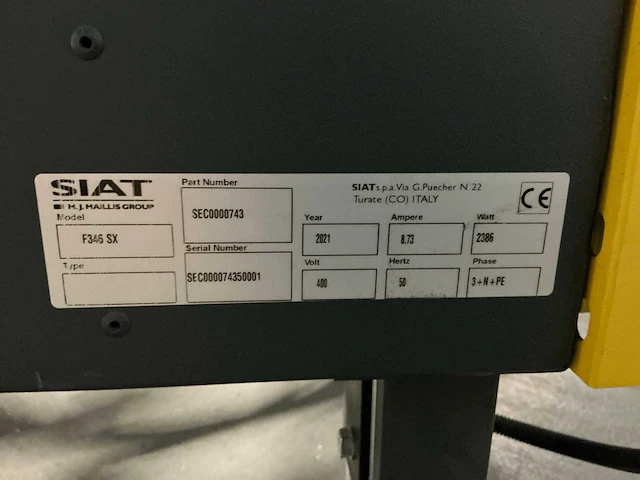 Siat f346 sx volautomatische dozenopzetter - afbeelding 21 van  28